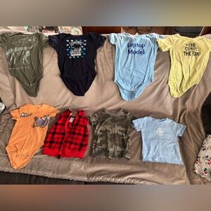 Toddler boy top/onesie mix